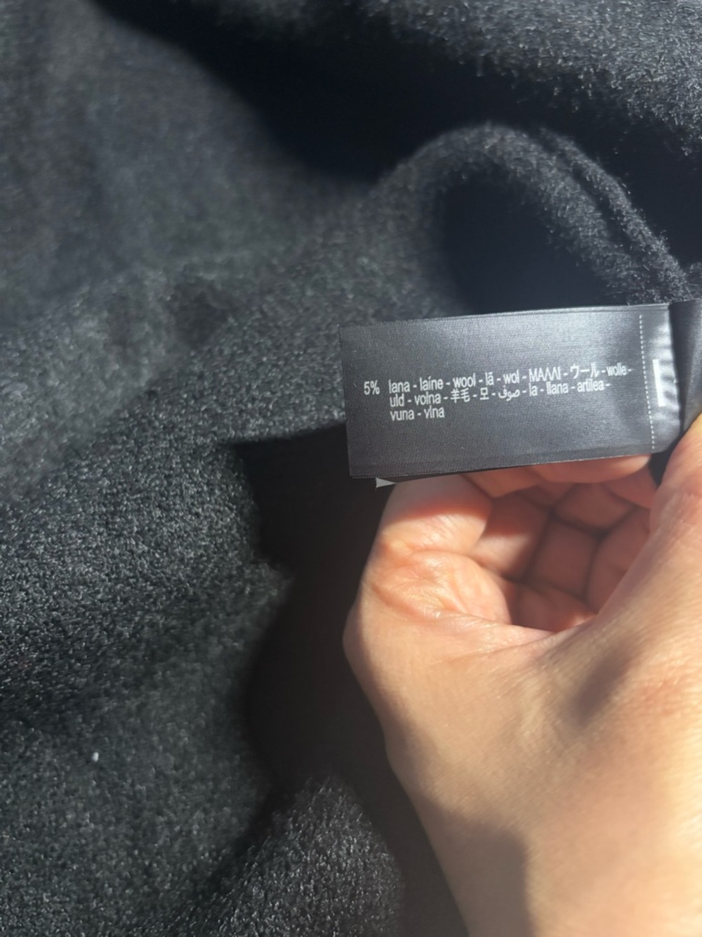 Zara Knit Fur Cape in Black, Sz Medium - Picture 14 of 16